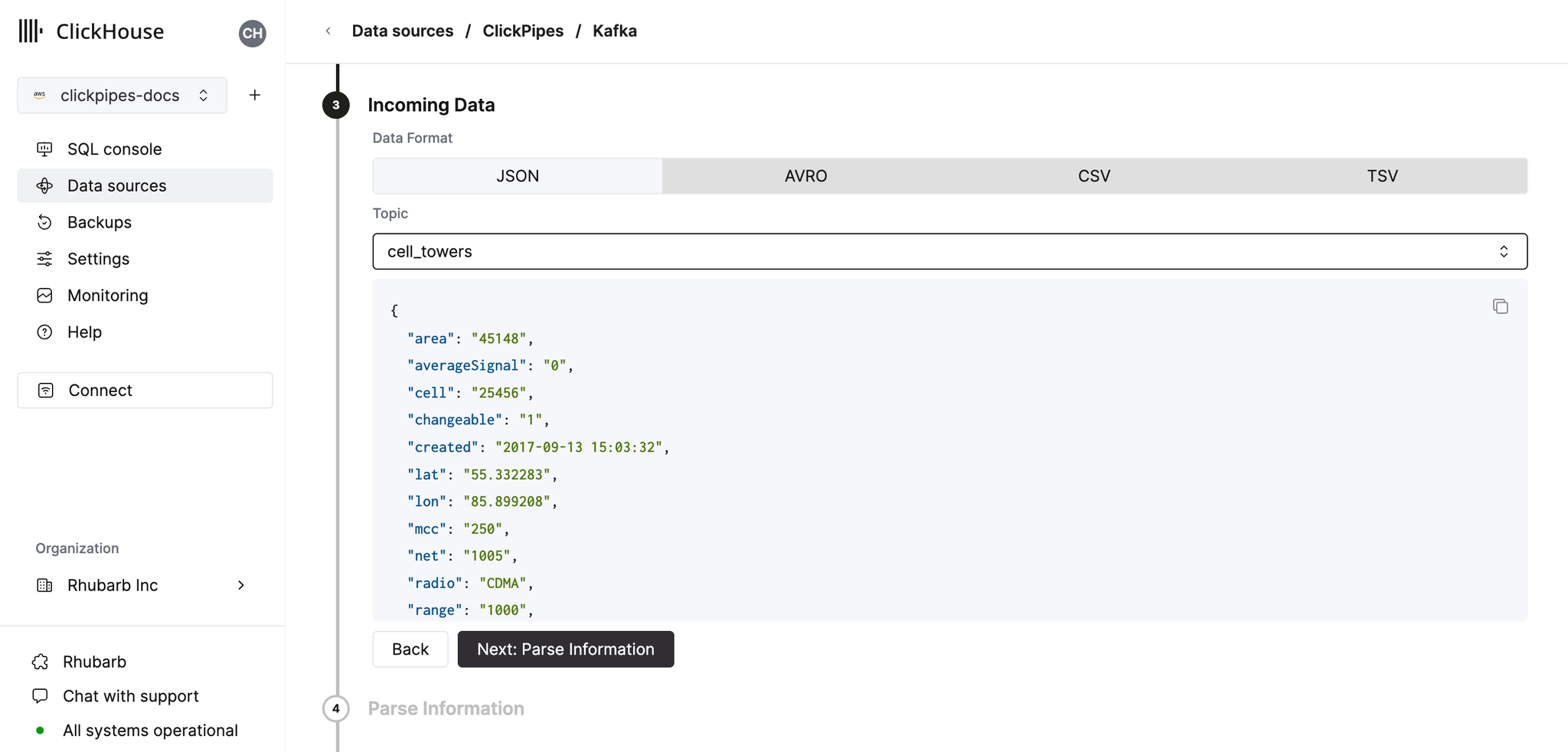 Set data format and topic - Zoomed